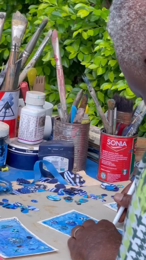 Jerry Buhari in the studio