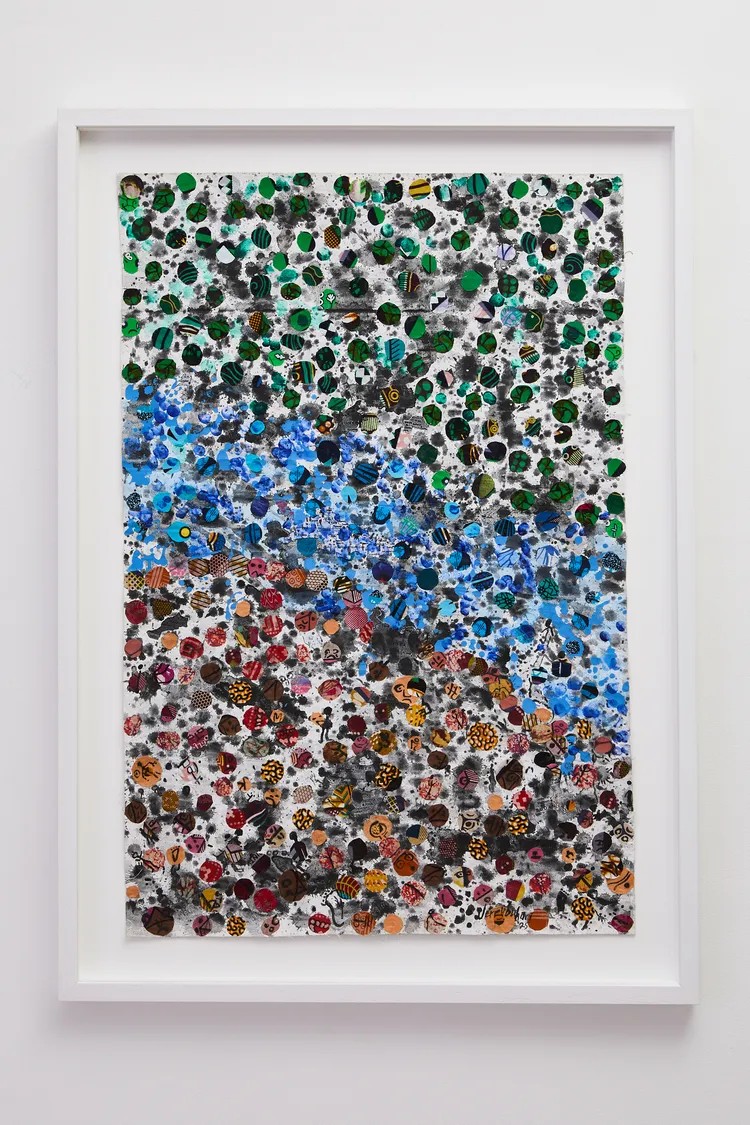 Jerry Buhari, Attraction of the Blue Line, from the J-Pa series, 2025